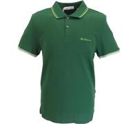 Ben Sherman Mens Short Sleeve Polo Shirt Green Size Medium