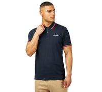 Ben Sherman Men's Signature Pique Polo T-Shirt, 100% Organic Cotton, Regular Fit (Dark Navy.) XL