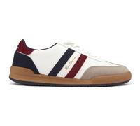 Ben Sherman Mens Sokka Stripe Trainers White/Navy/Red 9