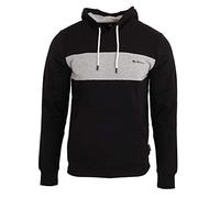 Ben Sherman Mens Stripe Logo Hoodie (S) (Black)