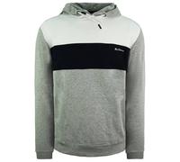 Ben Sherman Striped Panelled Hoody Mens Pullover Jumper 0065215G Grey