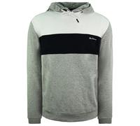 Ben Sherman Striped Panelled Hoody Mens Pullover Jumper 0065215G Grey