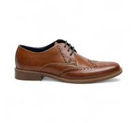 Ben Sherman Men's Tan Leather Wingtip Oxford Brogue Dress Shoes - Andy - Tan - UK 7 | EU 41 | US 8
