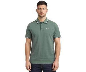 Ben Sherman | Mens Tipped Polo Shirt - Sage / M