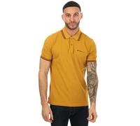 Ben Sherman Mens Twin Tipped Polo Shirt in Mustard Cotton - Size Large