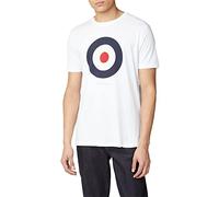 Ben Sherman Menswear Signature Target Tee T Shirt, White, L UK