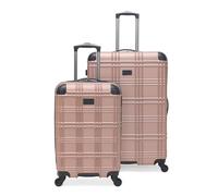Ben Sherman Nottingham 24" Hard Shell Spinner Suitcase, Black, 4-Wheel Multi-Directional, Telescopic Handle, Water Resistant