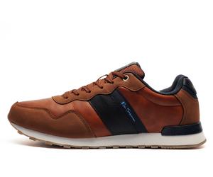 Ben Sherman Original Owen Retro Men's Trainers Size: 10 Colour : Tan / Navy