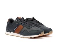 Ben Sherman Mens Owen Retro Trainers Navy/Tan 9