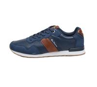Ben Sherman Mens Owen Retro Trainers Navy/Tan 10