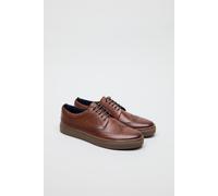 Ben Sherman Preston Leather Mens Reddish Brown Lace-Up Shoes - Size UK 10