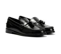 Ben Sherman Sid Brush Off Leather Men's Black Tassel Loafers