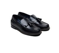 (, ) Ben Sherman Sid Brush Off Leather Men's Black Tassel Loafers