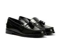 Ben Sherman Sid Brush Off Leather Men's Black Tassel Loafers UK 9