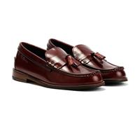 Ben Sherman Sid Brush Off Leather Men's Burgundy Tassel Loafers