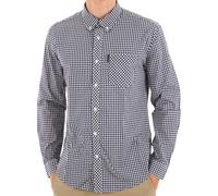 Ben Sherman Men's Signature Gingham Check Shirt, Button-Down Collar, Long Sleeves, Regular Fit (Dark Blue.) L