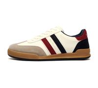Ben Sherman Mens Sokka Stripe Trainers White/Navy/Red 7