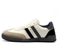 Ben Sherman Mens Sokka Stripe Trainers White/Grey/Black 7