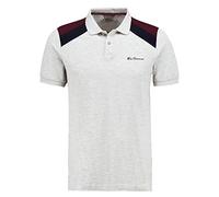 Ben Sherman Stripe Jersey Polo (Grey, M)