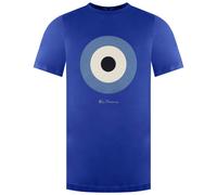 Ben Sherman Target Short Sleeve Crew Neck Mens Blue T-Shirt 0078052NU_RIVIERABLU