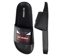 Ben Sherman Union Slip-On Black Synthetic Mens Sliders BS21112_Black_RED