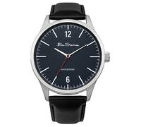 Ben Sherman Watch and Wallet Gift Set, Mens Wristwatch with Blue Dial and Black Strap with Matching Wallet BS120G - 2 Year Warranty