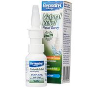 Benadryl Allergy Natural Relief Nasal Spray (1 x 15ml), Helps Clear Allergens from the Nose, Cleans and Moistens Nasal Passage, Natural Congestion Relief, Free from Preservatives