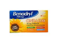 Benadryl Allergy One a Day Hayfever Tablets 30