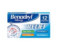 Benadryl Allergy Relief Capsules 12'S