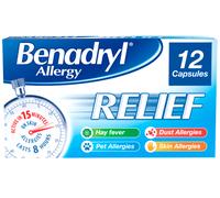 Benadryl Allergy Relief Capsules 12'S