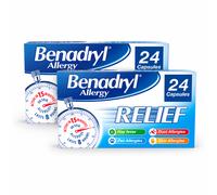 Benadryl Allergy Relief Fast Acting Antihistamine Capsules - 24 Capsules (2 Packs)