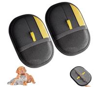 Benaewa 2 Pcs Pet Hair Removal Glove, Two-Way Brush Pet Static Hair Removal Gloves for Beds, Clothes