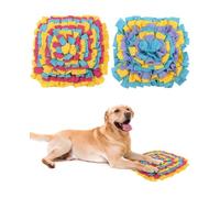 Benaewa 2 Pcs Snuffle Mat for Dogs, 35x35cm Interactive Snuffle Mat for Relieve Boredom, Slow Feed