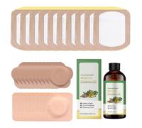 Benaewa 30 Pcs Castor Oil Patches, 3 Sizes Disposable Self Adhesive Belly Button Patch, Castor Oil 100ml for Waist, Thighs