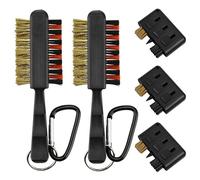 Benaewa 5 Pcs Golf Club Cleaner Brush, 3 in 1 Golf Club Groove Cleaner for Grip Cleaning, Irons