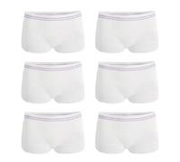 Benaewa 6 Pcs Disposable Maternity Knickers, Net Underwear Women Postpartum, Pants for Daily Travel, Incontinence Pads (XL) White