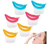Benaewa 6 Pcs Eye Bath Cup, Portable Silicone Eye Bath and Eye Wash Kit for Refreshing Cleaning, Quick Soothing Tired Eyes