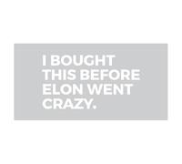 Benaewa I Bought This Before Elon Went Crazy, Funny Car Sticker for Windows, Automotive Surfaces