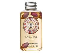 Benamôr - Rose Amélie Miracle Dry Oil for Face, Hair and Body with Argan, Sunflower and Sweet Almond Oil 99% Natural Ingredients - with Real Roses - 100 ml Bottle