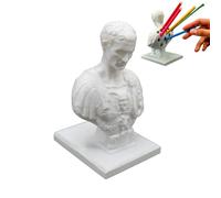 Benares Julius Caesar Desk Organizer - Quirky Pencil Holder | White Resin Ides Of March Desk Accessory