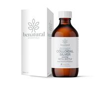 Benatural Essentials Colloidal Silver 300ml Bottle | Premium Quality 20PPM Silver | High PH | Manufactured in The UK | New Packaging