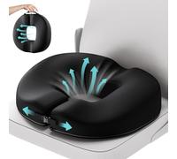 Benazcap Donut Cushion for Hemorrhoids, Coccyx Cushion for Tailbone Pain Relief, Donut Pillow, Memory Foam Seat Cushion by Ergonomic for Sores, Sciatica(Good Support, Slightly Firm)