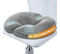 Benazcap Donut Pillow Seat Cushion for Hemorrhoids, Coccyx Cushion for Tailbone Pain Relief, Donut Pillow, Memory Foam Seat Cushion by Ergonomic for Sores, Sciatica(Good Support, Slightly Firm