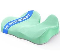 Benazcap Memory Foam Seat Cushions for Tailbone Pain Relief, Office Chair Cushion, Ergonomic Coccyx Cushion for Home, Office, Car and Wheelchair, Car Seat Cushions for Driving, Non-Slip Base, Green