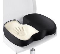 Benazcap Seat Cushion for Office Chair Breathable Seat Pads, Memory Foam for Pain Relief, Non-Slip Coccyx Cushion Washable Removable Cover for Desk Chair/Car Seat/Gaming Chair/Wheelchair,Black