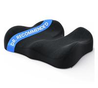 Benazcap Memory Foam Seat Cushions for Tailbone Pain Relief, Office Chair Cushion, Ergonomic Coccyx Cushion for Home, Office, Car and Wheelchair, Car Seat Cushions for Driving, Non-Slip Base, Black