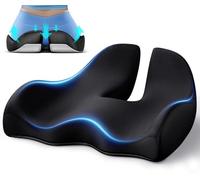 Benazcap X Large Memory Seat Cushion for Office Chair Ergonomic Cushions Pad Pillow for Pressure Relief Sciatica & Pain Relief Memory Foam for Long Sitting for Gaming Chair and Car Seat Black