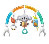 BenBat Baby Stroller Arch Toy Rainbow Dazzle Friends Play Bar. Fun Newborns Sensory Activity, Adjustable for Bouncers and Car Seat. (Koala)