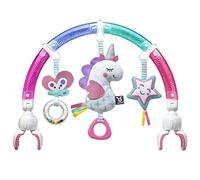 BenBat Baby Stroller Arch Toy Rainbow Dazzle Friends Play Bar. Fun Newborns Sensory Activity, Adjustable for Bouncers and Car Seat. (Unicorn)