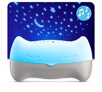 Benbat Hooty Night Light Projector - Sound and Sleep Projector with Glowing Night Light and Starlight Projection Image for Nursery or Car - for Use at Home or On-The-Go